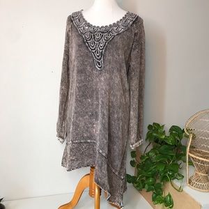 Soft Surroundings crochet lace tunic